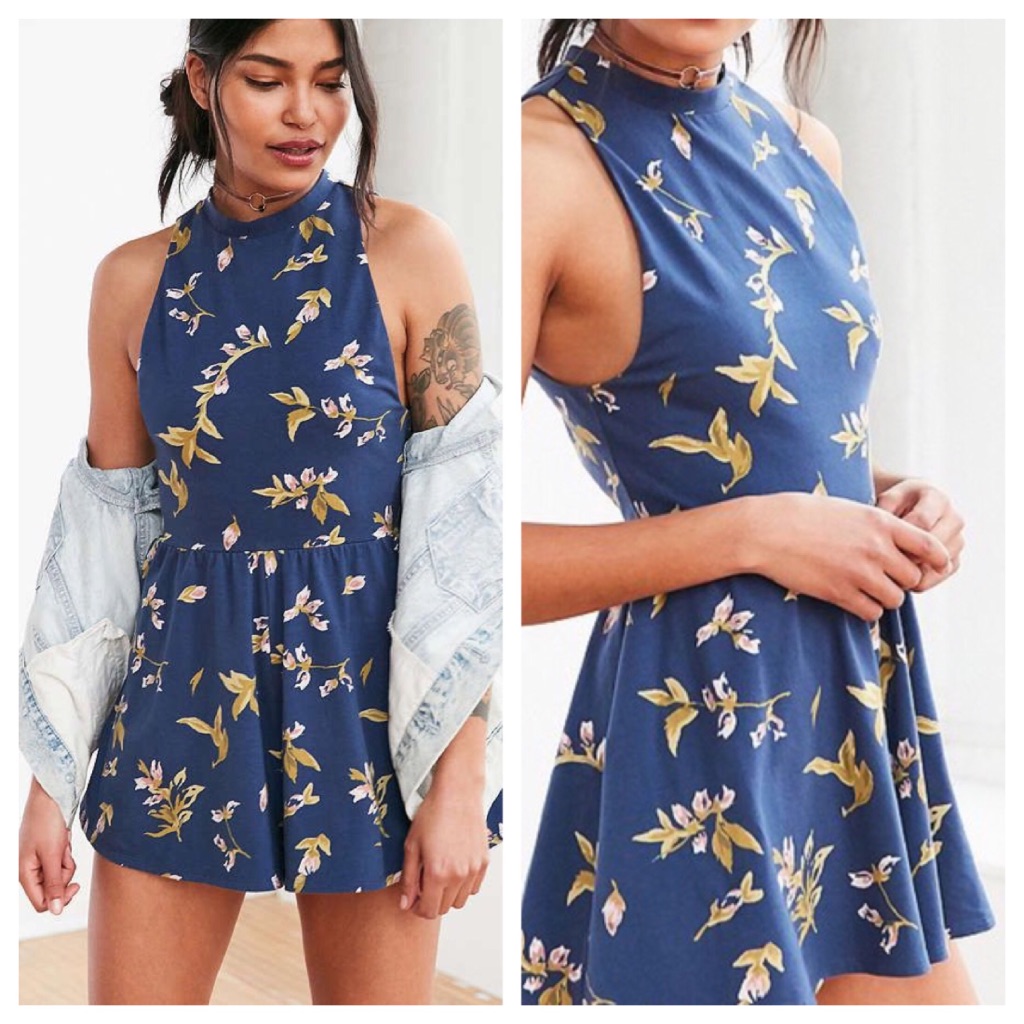 Kimchi Blue Romper Blue